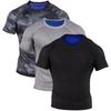 Übergröße Herren Schweiß-Top mit kurzen Ärmeln Polyester-Mischung Bauchformer Core Trimmer Fitness Sportbekleidung