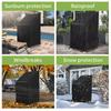 Anti-UV Chair Covers 210D Oxford Fabric Stackable Chair Covers Furniture Protector  Garden Outdoor