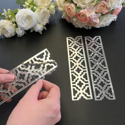 6/12pcs Acrylic Mirror Wall Stickers For Boundaries Corner Lines Living Room Edge Strips Office Walls Home Decoration 20x5cm