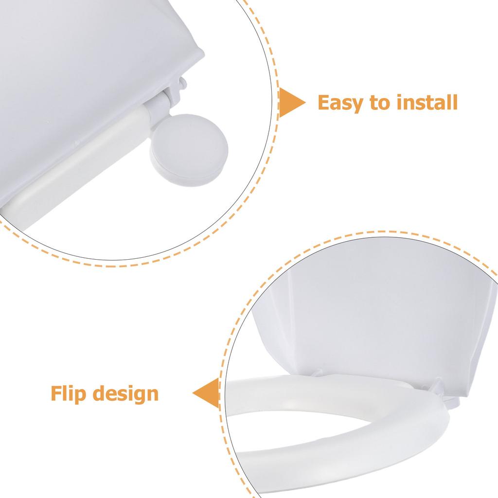 Cushioned Eva Toilet Seat Replacement Extra Soft Padded Comfort Quiet Close for Seniors Elderly Disabled Users Easy Clean