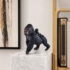 Gorilla Resin Statue, Sitting Monkey Figurine Sculpture, Industrial Home Decor for Living Room Office Desk Bookshelf, Industrial Modern Home Decor