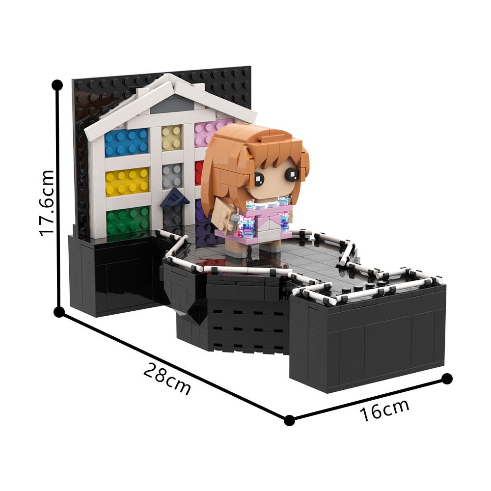 MOC Taylor'ın Sevgi Evi Model Yapı Blokları Müzik The Eras Turu Daire Villa Prefabrik Ev Tuğla Oyuncak Yetişkin Hediyesi