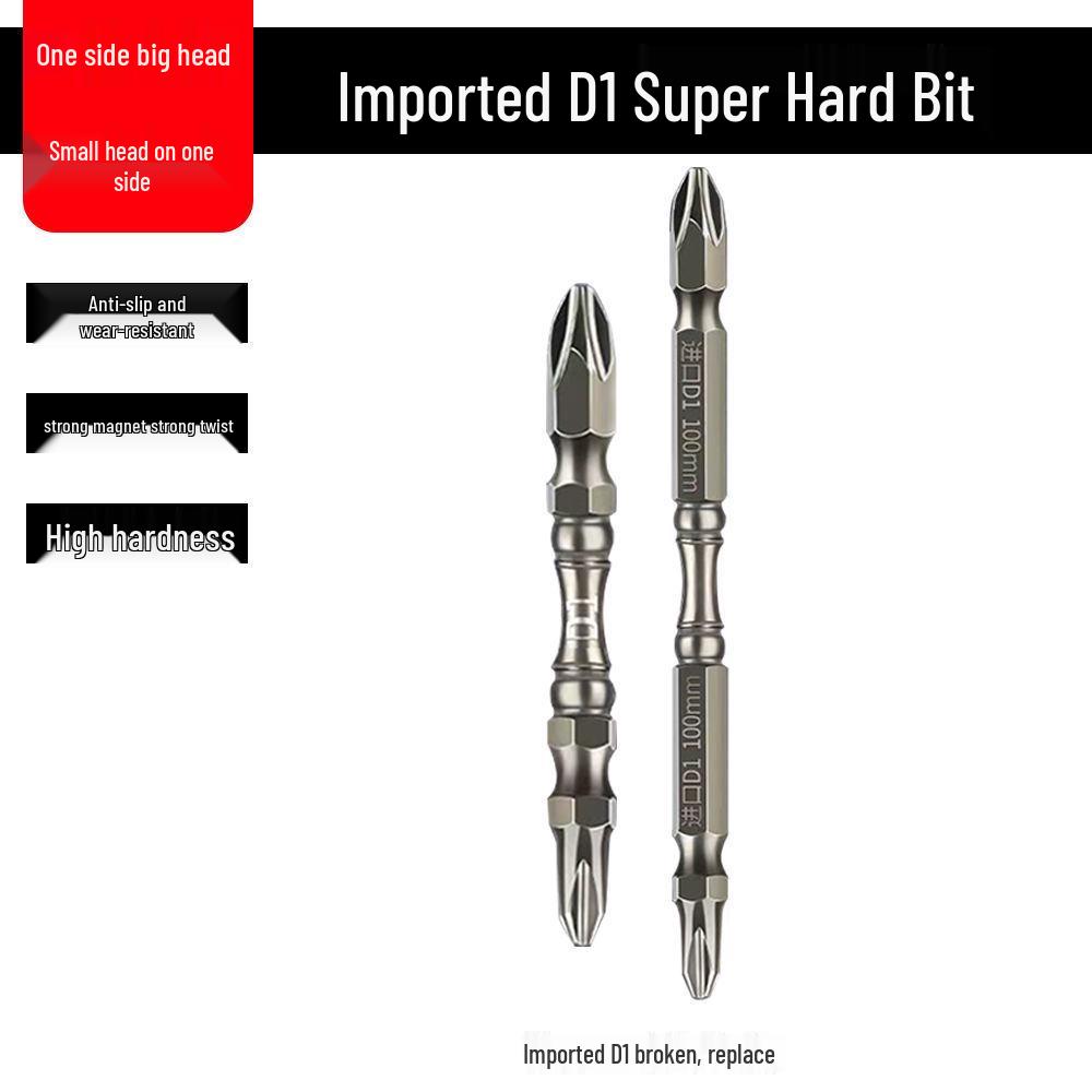 High-Hardness German-Style Phillips Screwdriver Bits with Strong Magnetic Anti-Slip Ring for Electric and Air Screwdrivers