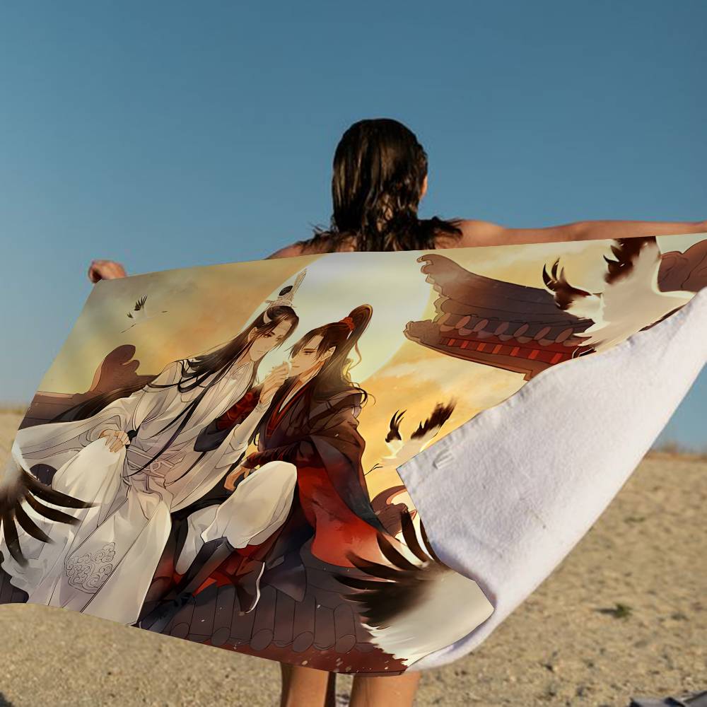 Anime Mo Dao Zu Shi Anime Beach Swimming Towel Soft Absorbent Washcloth Children's Gifts For Kids Travel Camping Gym