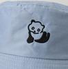 New Cute Panda Embroidery Outdoor Double-sided Fisherman's Hat Men's and Women's Spring and Summer Basin Hat Casual Sun Hat
