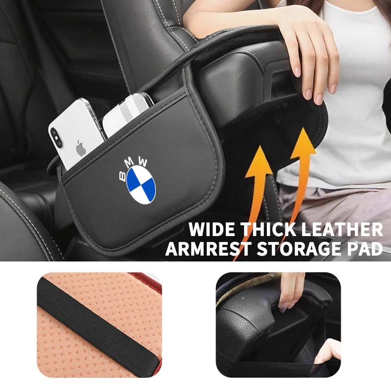 AABY1 Leather Car Armrest Center Console Pad Auto Seat Arm Rest Mat For BMW M3 M5 X3 E93 F10 F20 F30 F40 F15 F25 F26 F31 F49 F86