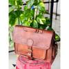 Goat Leather Vintage New Men Real Messenger Shoulder Profess Bag Briefcase
