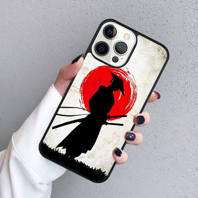 Samurai Phone Case For iPhone 17 Air 16 Pro Max 15 14 Plus 12 13 Soft Bumper Shell Cover Coque
