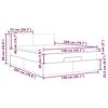 VidaXL Cadre de lit ottoman avec matelas rose 140x200 cm velours 3312559
