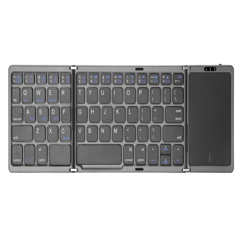 Ally Portable Tri-Fold Bluetooth Keyboard with Touchpad