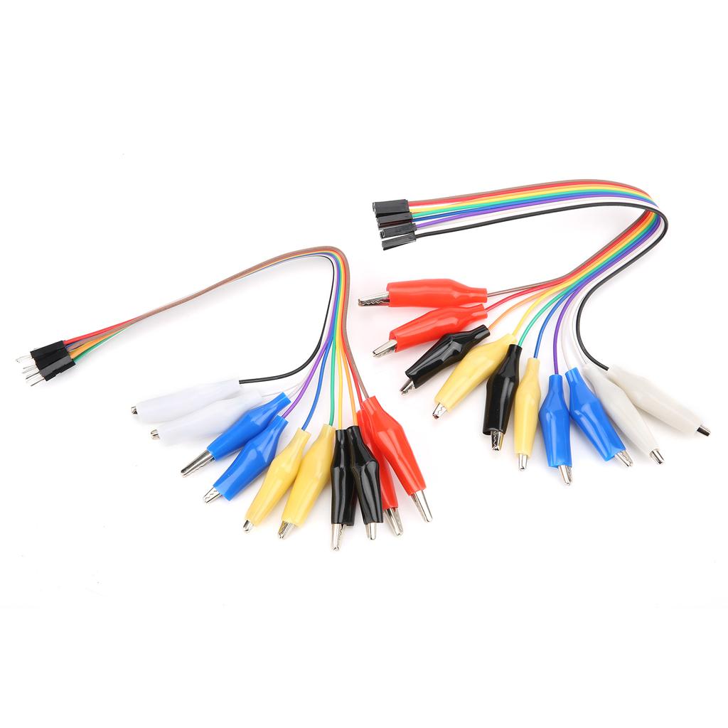 Crocodile Clip To Jump Wire 20pin MaleFemale Jumper Breadboard Test  Cable 20cm