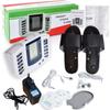 Electric Muscle Stimulator Pulse Massager Meridian Therapy Tens Unit Acupuncture Body Massage Relax 4 Electrode Pads Slipper