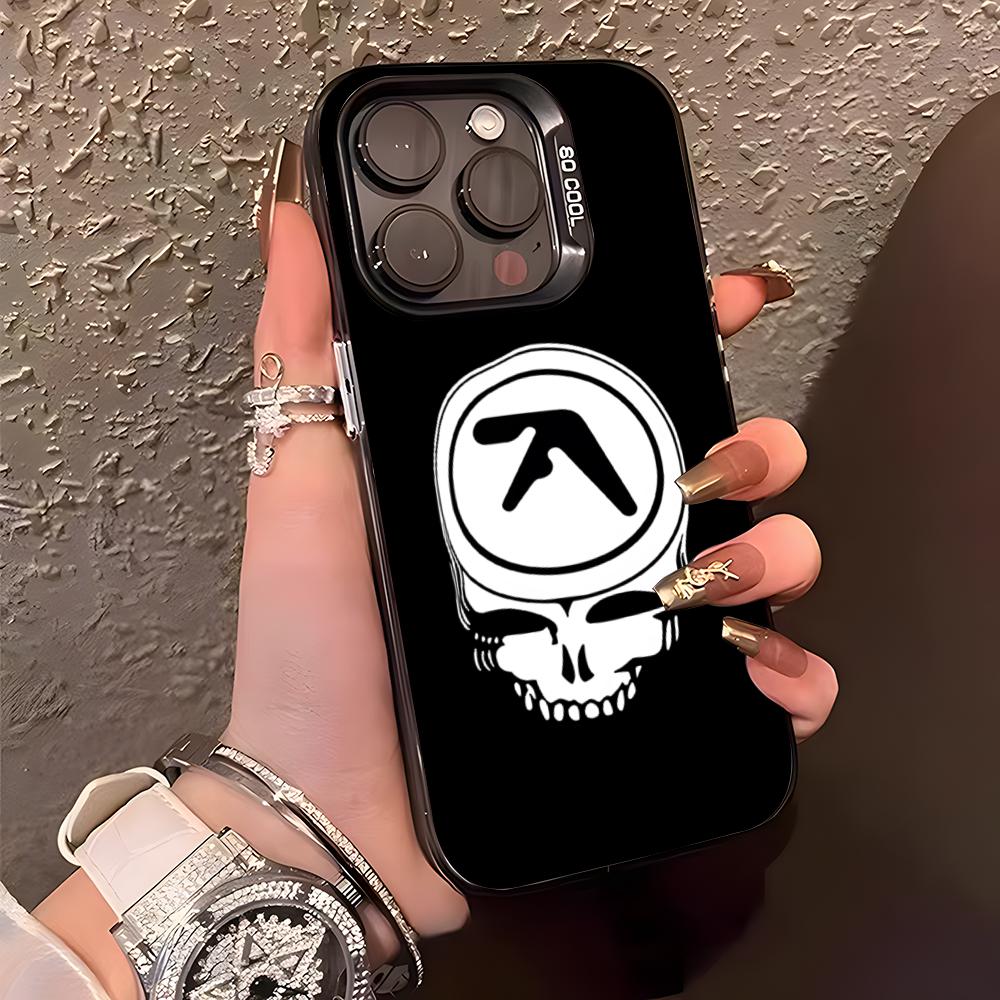 Aphex Twin Symbol Logo Phone Case For IPhone17 Air 16 15 14 Plus 13 12 11 Pro XS Max Silver Black Bumper Case