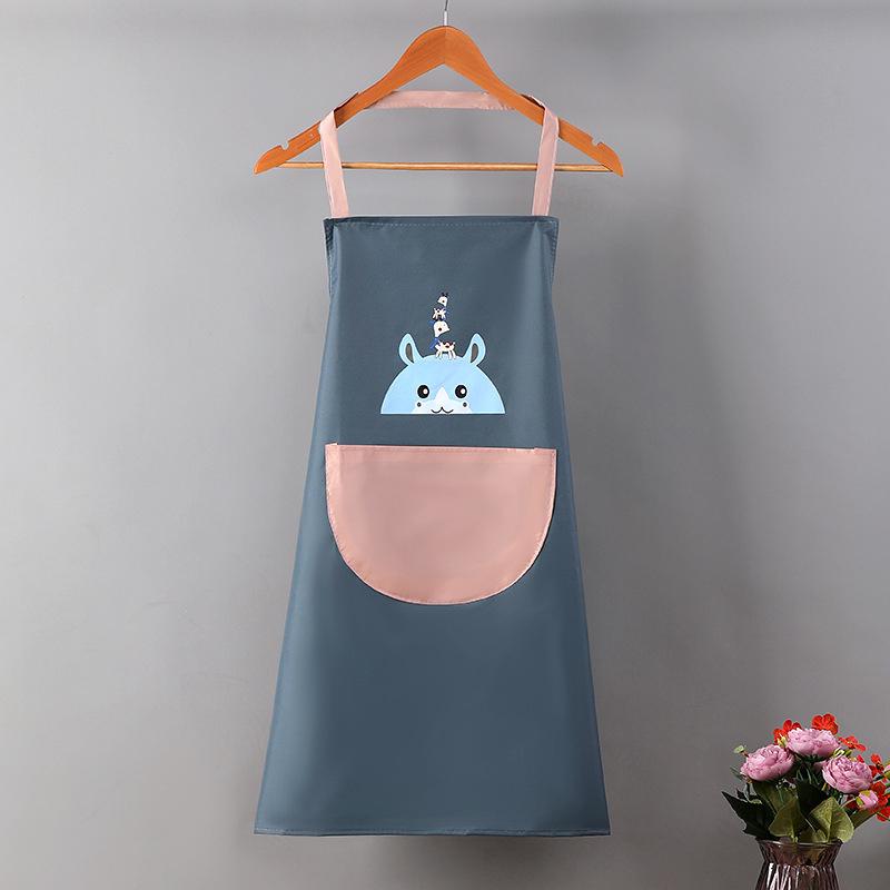 Hand-Wiping Kitchen Household Cooking Apron Oil-Proof Waterproof Men Women Adult Waist  Coffee Overalls Wipe Hand Apron