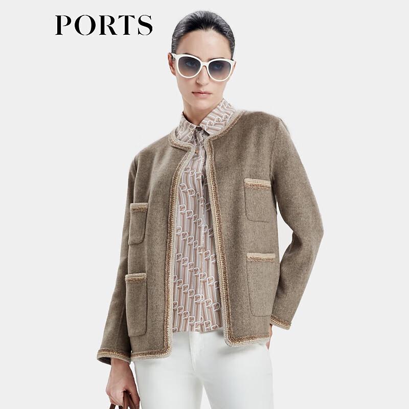 PORTS Women's Metal Trim Boxy Short Coat