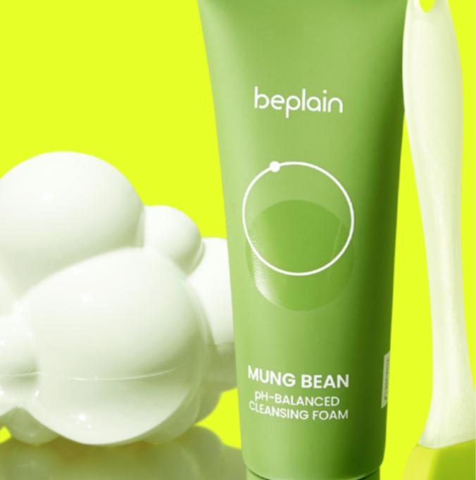 Beplain Mung Bean Mild Acidic Cleansing Foam 80ml – Gentle & Hydrating