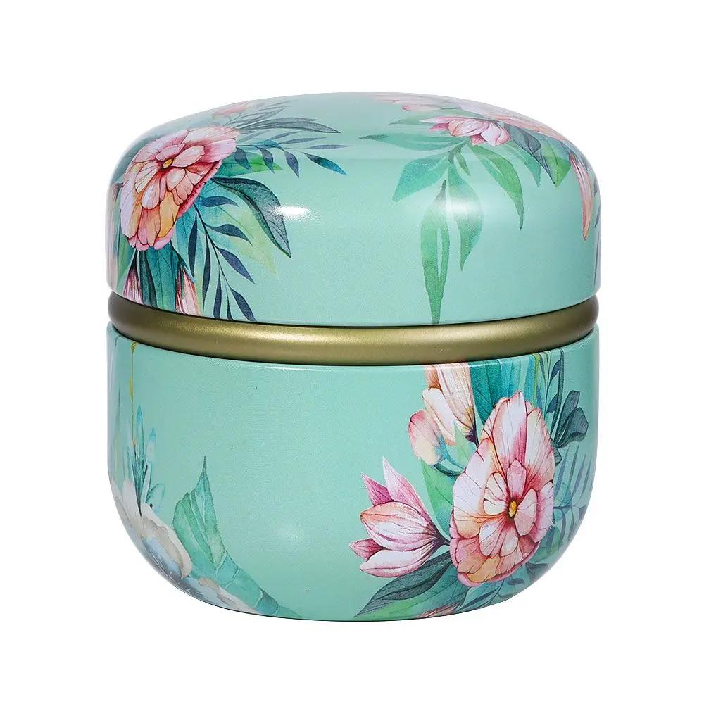Portable Mini Tea Can Herb Stash Jar Powder Container Seal Smell Proof Cosmetic Bottles Reusable Spice Organizer Storage Pot