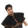 Vikinges Faux Furs Shawl Barbarians Collar,Medieval Knight Mantle Shoulder Wrap Warriour Cape Shawl Renaissances Costume