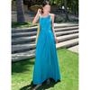 Lake Blue Suspender Dress Women's Summer Dopamine Island Wear Yunnan Tourism Seaside Vacation Beach Long Skirt