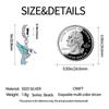 Original Charms Copper Parrot & Bird Charms Bead Fits Women 3Mm Original Bracelet Necklace Diy Fine Jewelry Gift New In