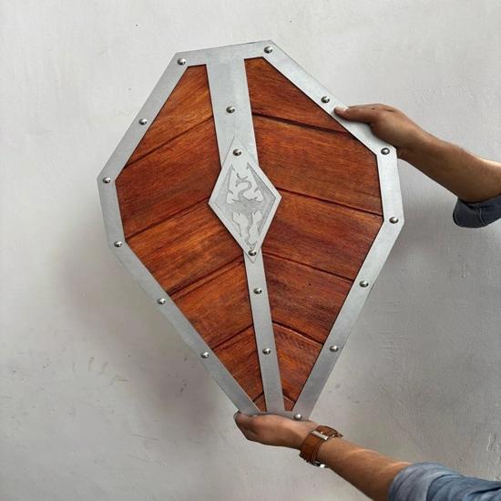 60.96 cm Medieval Handmade Wooden Templar Shield Heater Shield Best Gift