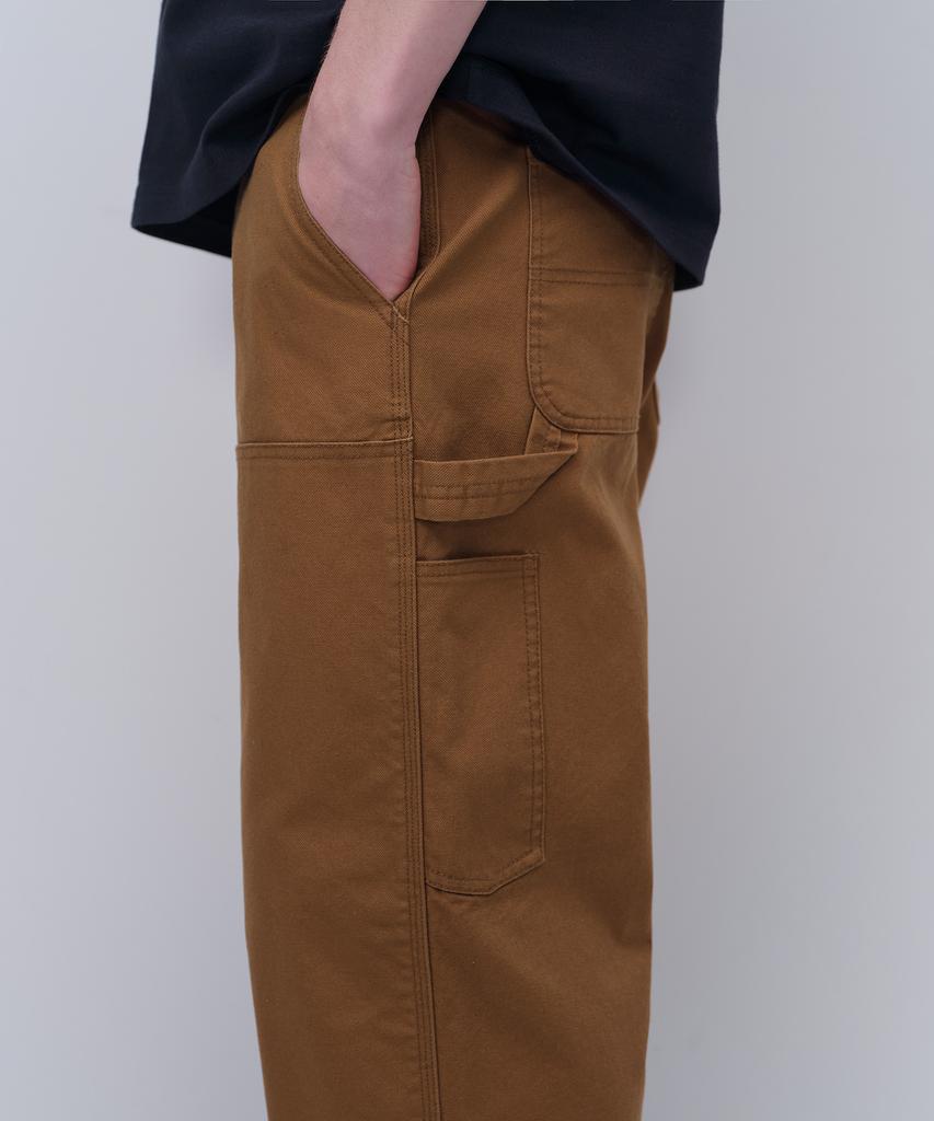MUSINSA STANDARD Canvas Regular Fit Double Knee Carpenter Pants [Desert Brown]