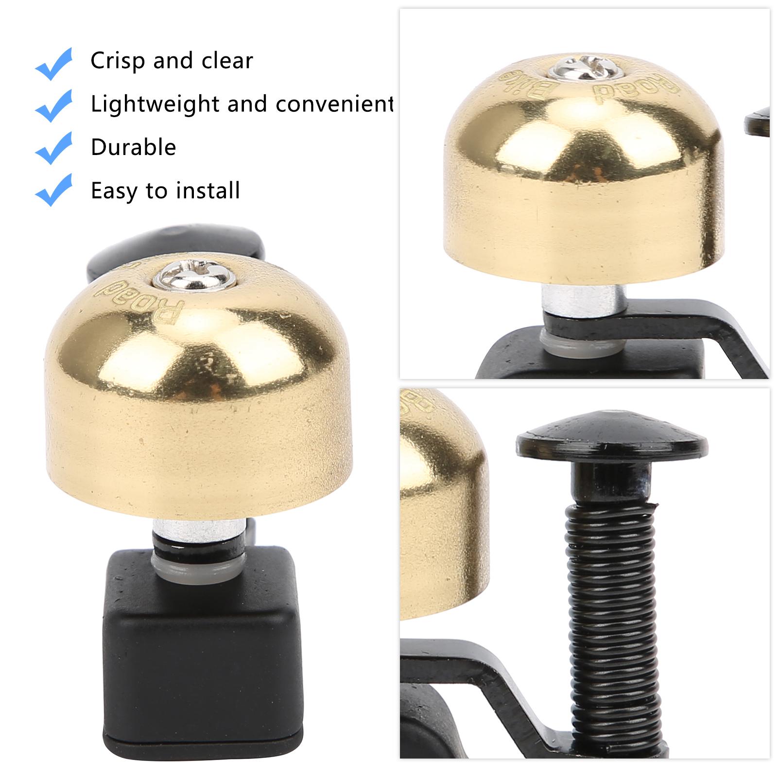 

Small Mountain Bike Curved Handle Clip Clear Noticeable Sound Brass s