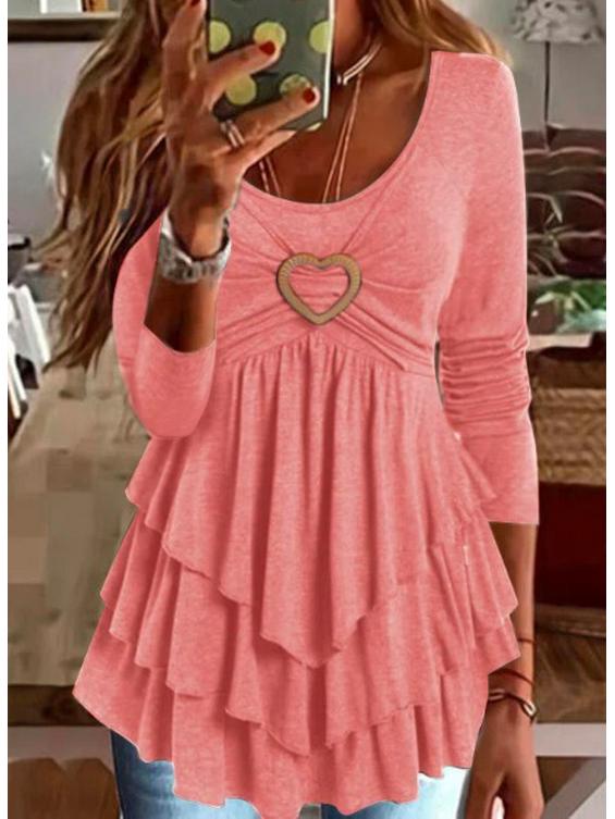 

В наличии: Новое европейское и американское однотонное многослойное повседневное платье-торт 2022 Small розовый