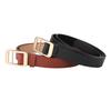 Stylish Minimalist Belt For Women Golden Hardware Detailing Slim Fit Faux Leather Design