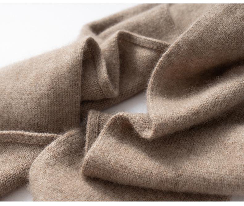 Women's Cashmere Knit Hat & Scarf Set - Stylish, Versatile, Warm Neck Protection Accessory
