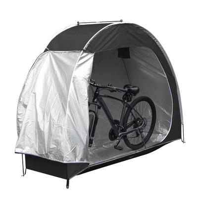Bike Storage Shed 210D Oxford Fabric Water Proof Outdoor Bike Covers Storage Shed Tent Black