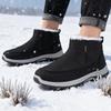 Vinter Plysch Tjocka Herrskor Varma Snökängor Utomhus Bergsklättring Herr Slitstarka Varma Bomullsskor