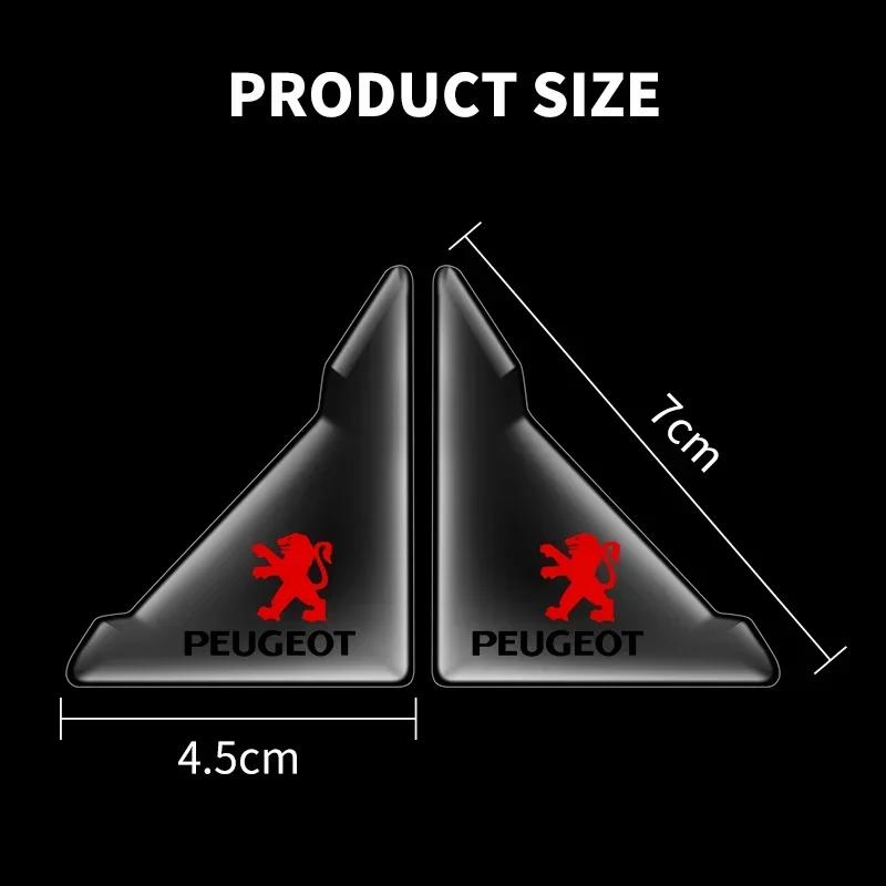 Car Sticker Car Door Corner Anti-collision Covers Transparent Silicone Protector Stickers For Peugeot 206 307 308 3008 508 2008