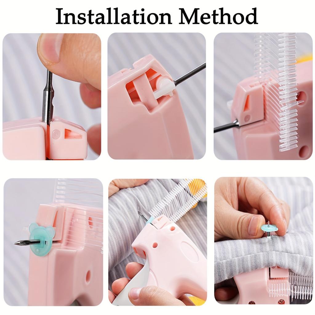 Quick Stitch-Nähpistole: Mini-Saumpistole für Kleidung – geeignet für dünne und dicke Steppdecken – PVC-Material – keine elektronischen Teile oder Batterien