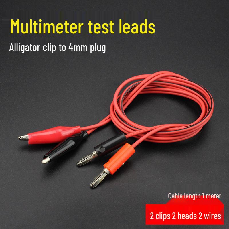 Extra Fine Silicone Multimeter Test Leads with Super Sharp Long Needle Probes