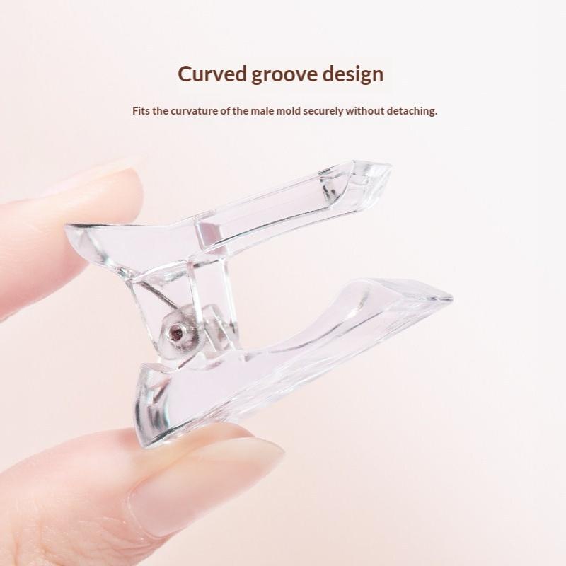 Acrylic Nail Clip Transparent Gel Quick Building Nail Tips Clips Fingernail Extension Uv Clamps Manicuring Art Builder Tools Set