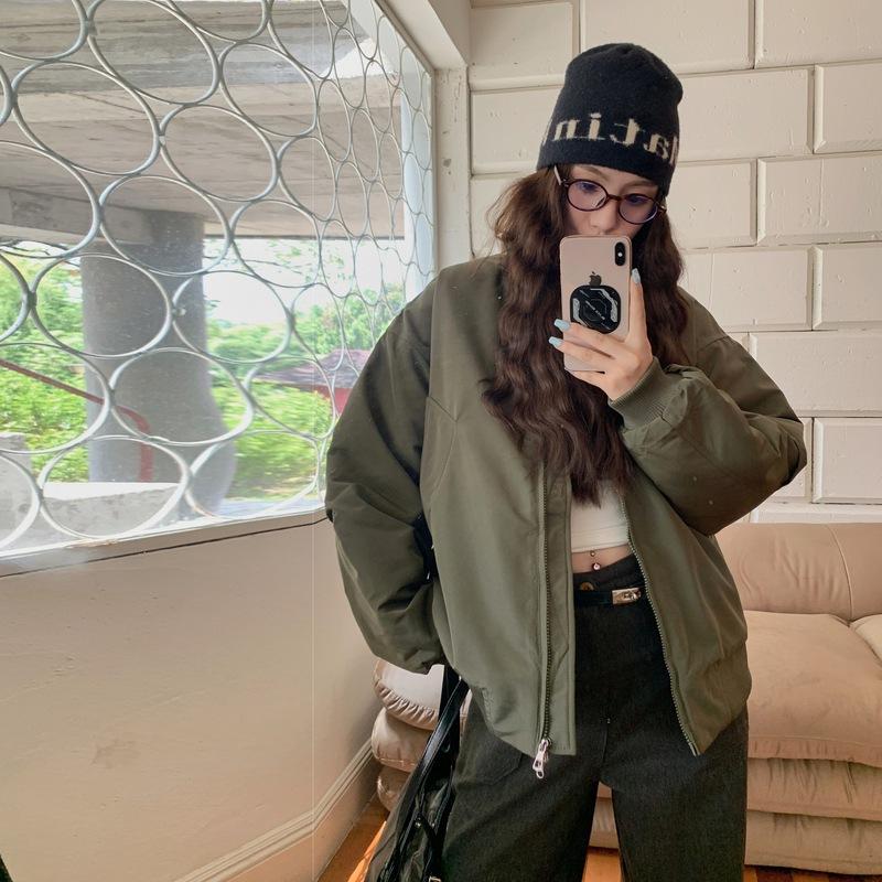 American retro jacket design cotton clothes new pilot niche autumn and winter baseball clothes cotton clothes live broadcast