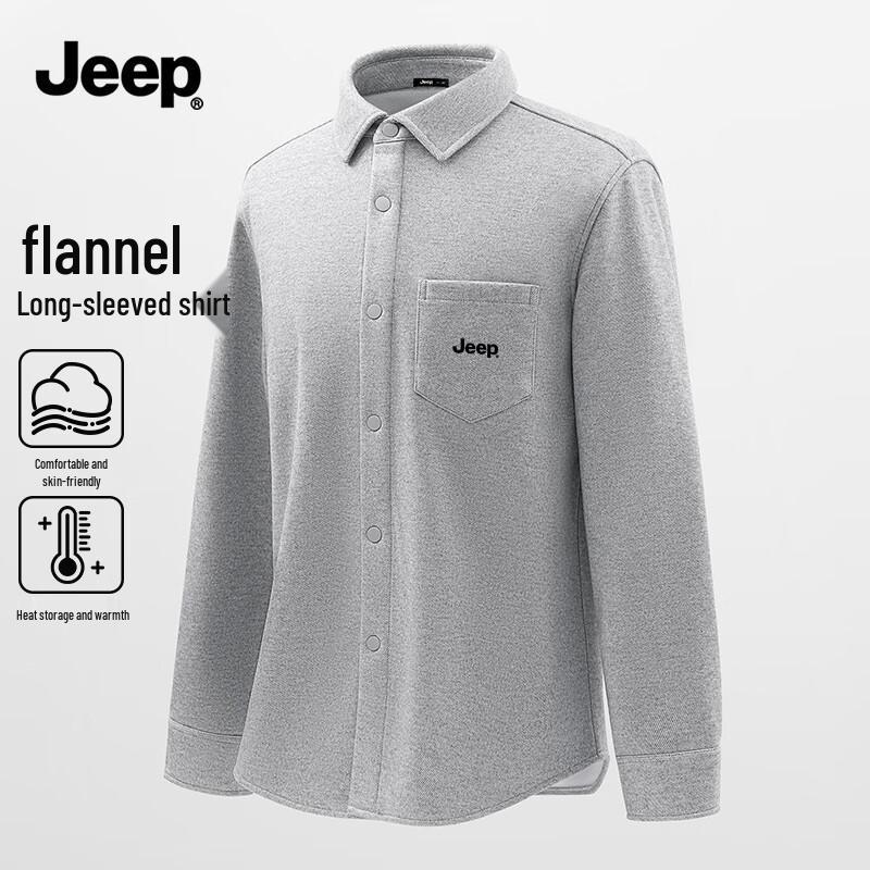JEEP Men s Flannel Long Sleeve Shirt M