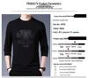 Clearance: Woodpecker Spring/Autumn Men's Long-Sleeve Round Neck Cotton T-Shirt Base Layer