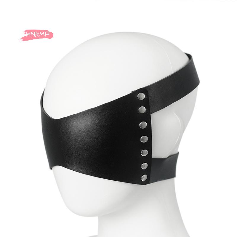 Black Leather Cosplay Blindfold Eye Patch Sexy Fashion Adult Party Costume Roleplay Prop Unisex Adult Games Accessory