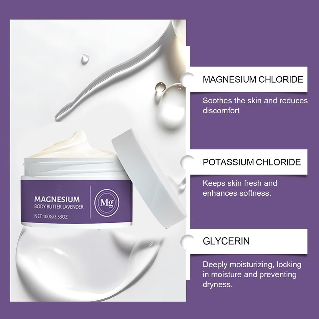 Melatonin Lemongrass Magnesium Body Lotion; Magnesium Body Lotion; Lemongrass Body Lotion Body 100g