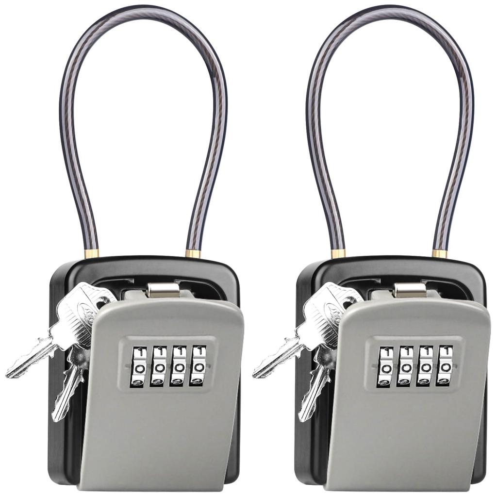 Diyife Waterproof Key Box Small Security Key Box with Outdoor Key Seal for Shared Outdoor Vacation and Safe and Includes Japanese Instructions [2