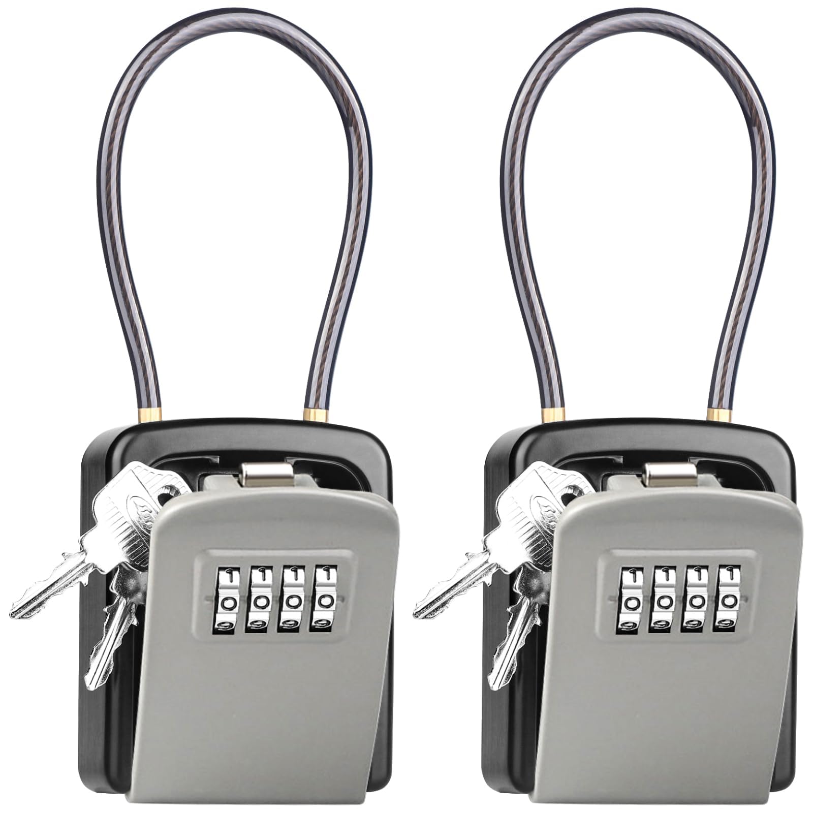 

Diyife Waterproof Key Box Small Security Key Box with Outdoor Key Seal for Shared Outdoor Vacation and Safe and Includes Japanese Instructions [2