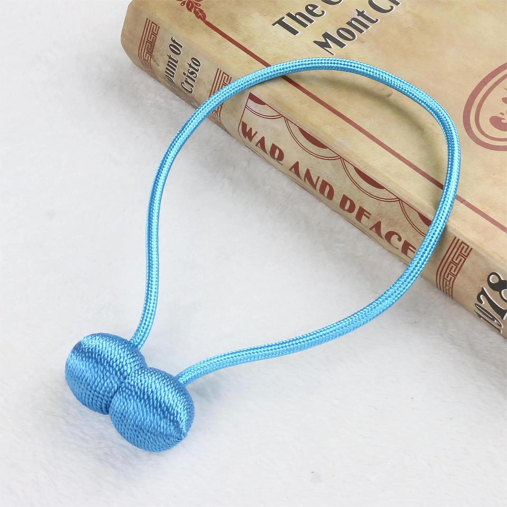 

2 шт. магнитный подхват для штор высокого качества зажим для штор пряжка держатель декоративные домашние полиэстеровые шторы аксессуары небесно-голубой