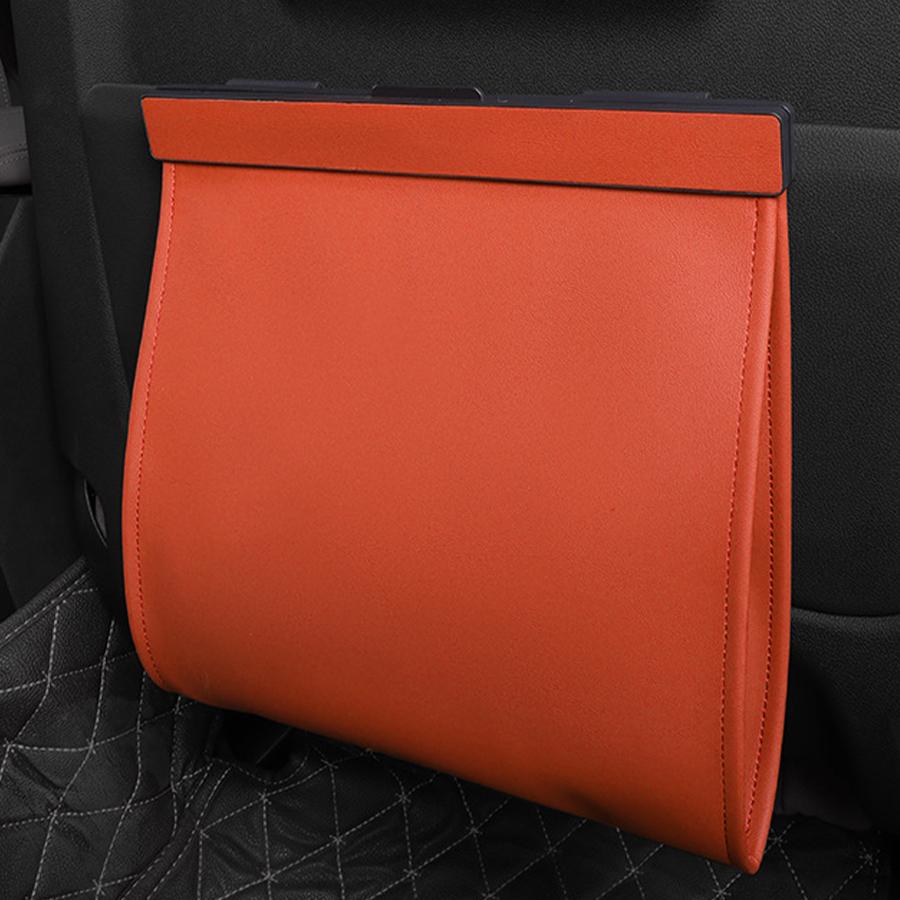 Car Leather Garbage Bag Factory Direct Sales Rear Seat Backrest Hanging Magnetic Absorption Car Interior Cleaning Products