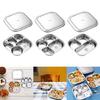 Dishwasher Safe Lunch Plates Efficient Stainless Steel Divided Dinner Plates for Toddlers Elderly and Hospital Use