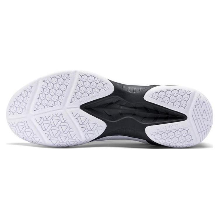 Li Ning CS6 Comfortable Slip Resistant, Abrasion Resistant, Breathable Low top Badminton Shoes Unisex White Black AYTS055-3