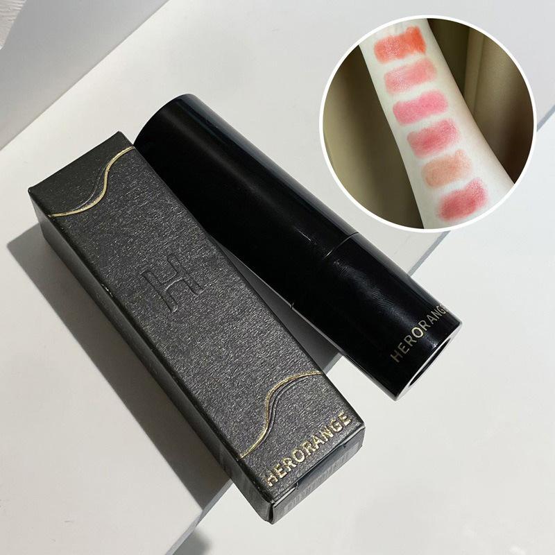 HERORANGE~ Low Saturation Light Lipstick Multi-purpose Stick Moisturizing White Natural Holding Mirror Lipstick
