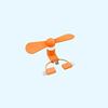 Mini Phone Cooling Fan Plug & Play Universal 3 Ports Small Fan for Summer Outdoor Walk Shopping Daily Use