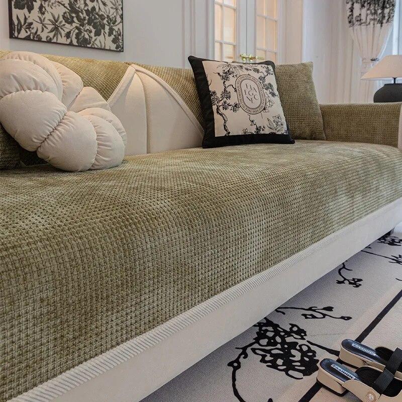 

Утолщенный однотонный чехол для подушки на сиденье дивана, защитные чехлы для мебели, чехлы для диванов, противопыльный съемный чехол для сиденья 70x70cm 1pcs